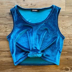Velvet Boho Rave Festival Crop Top